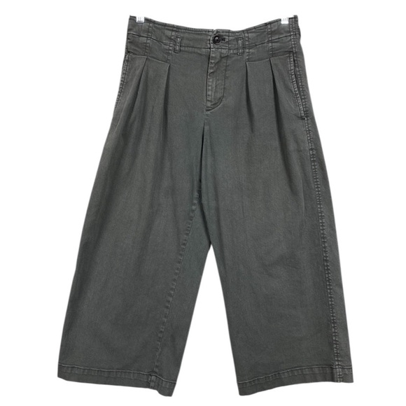 Maeve Wide Leg Pleated Pant Size 4 Petite Grey - Picture 1 of 10